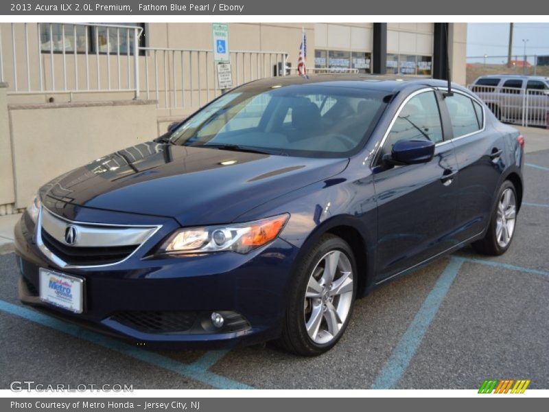 Fathom Blue Pearl / Ebony 2013 Acura ILX 2.0L Premium