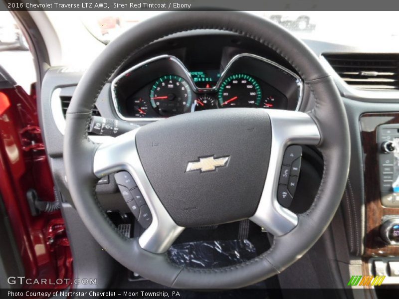 Siren Red Tintcoat / Ebony 2016 Chevrolet Traverse LTZ AWD