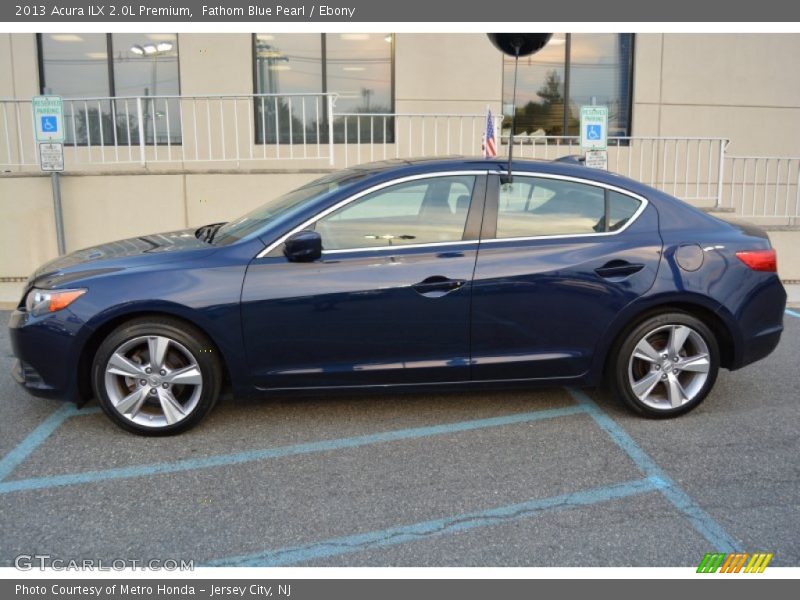 Fathom Blue Pearl / Ebony 2013 Acura ILX 2.0L Premium