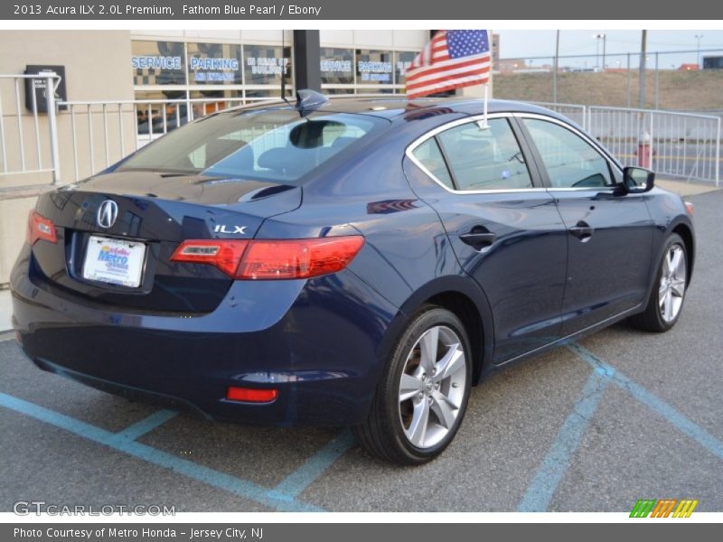 Fathom Blue Pearl / Ebony 2013 Acura ILX 2.0L Premium