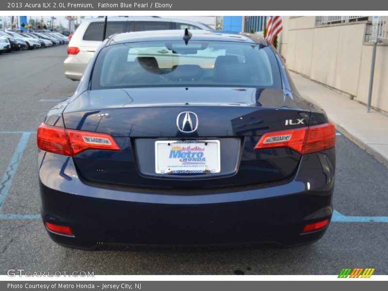 Fathom Blue Pearl / Ebony 2013 Acura ILX 2.0L Premium