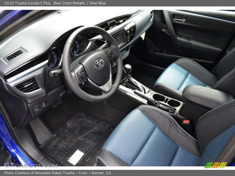 Steel Blue Interior - 2016 Corolla S Plus 