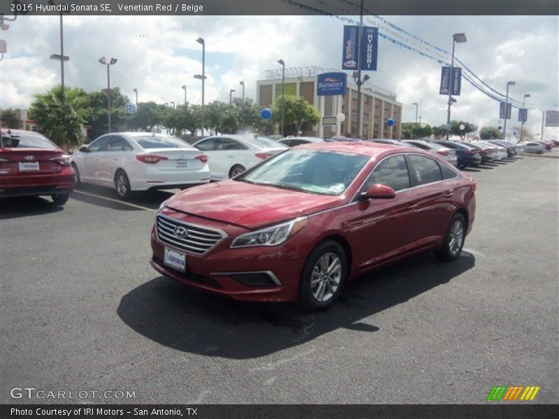 Venetian Red / Beige 2016 Hyundai Sonata SE
