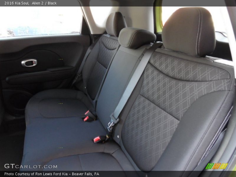 Rear Seat of 2016 Soul 