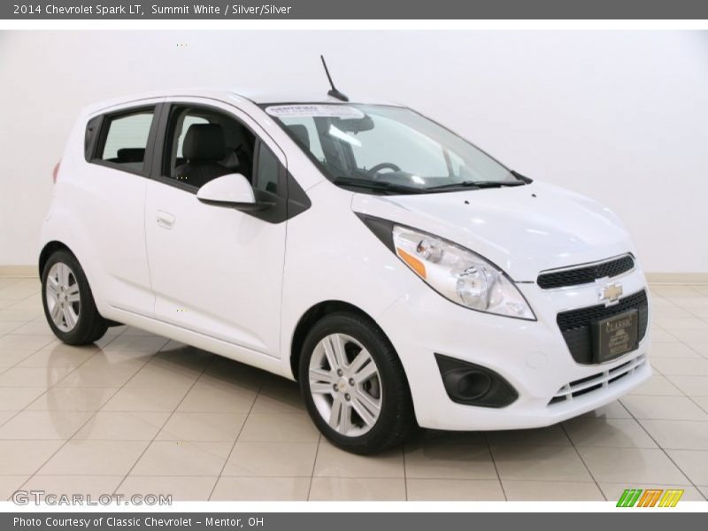 Summit White / Silver/Silver 2014 Chevrolet Spark LT
