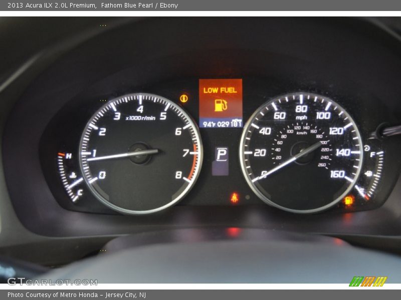 Fathom Blue Pearl / Ebony 2013 Acura ILX 2.0L Premium