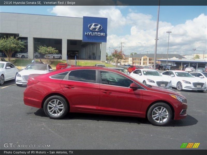 Venetian Red / Beige 2016 Hyundai Sonata SE