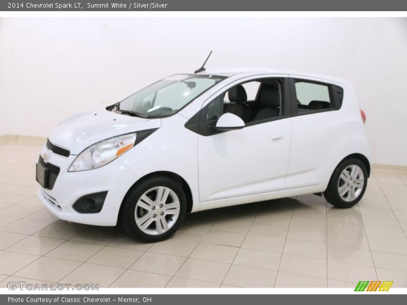 Summit White / Silver/Silver 2014 Chevrolet Spark LT