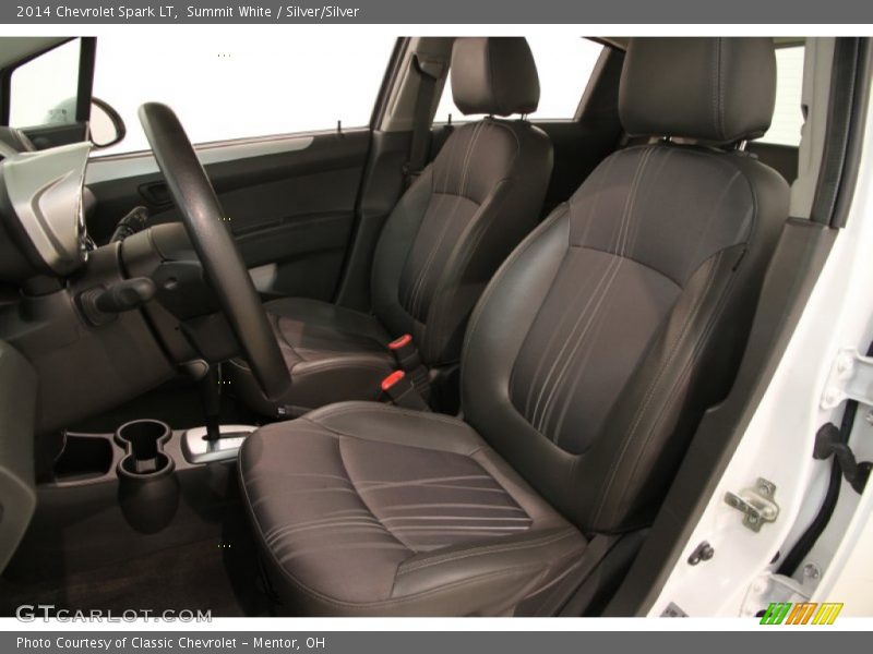 Summit White / Silver/Silver 2014 Chevrolet Spark LT