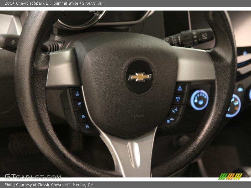 Summit White / Silver/Silver 2014 Chevrolet Spark LT