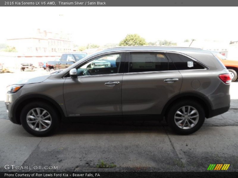 Titanium Silver / Satin Black 2016 Kia Sorento LX V6 AWD