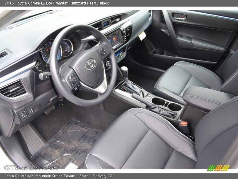 Black Interior - 2016 Corolla LE Eco Premium 