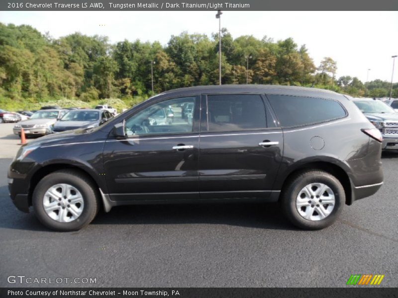 Tungsten Metallic / Dark Titanium/Light Titanium 2016 Chevrolet Traverse LS AWD