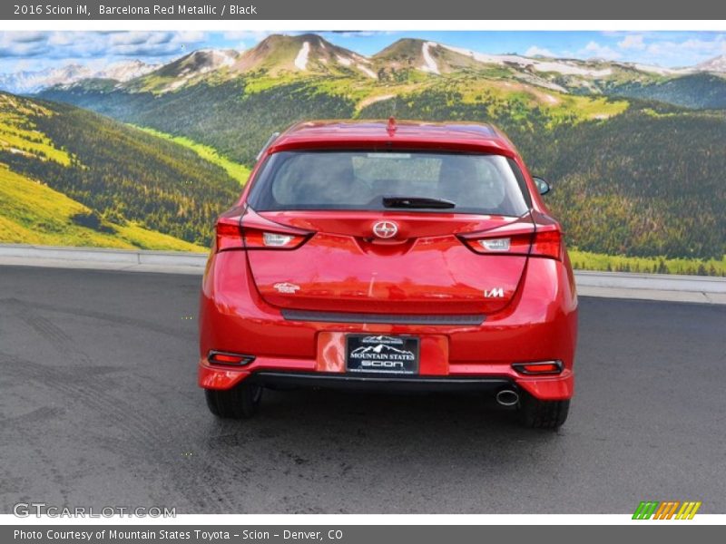 Barcelona Red Metallic / Black 2016 Scion iM