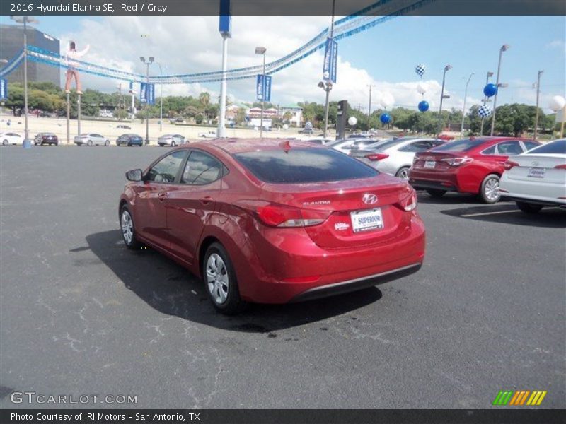 Red / Gray 2016 Hyundai Elantra SE