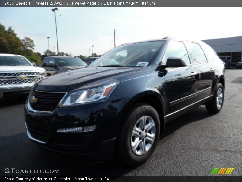 Blue Velvet Metallic / Dark Titanium/Light Titanium 2016 Chevrolet Traverse LS AWD