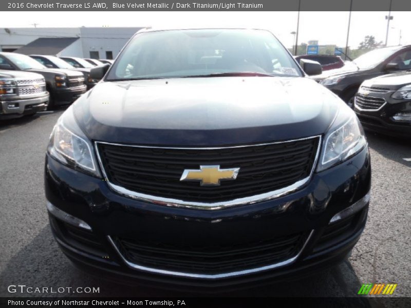 Blue Velvet Metallic / Dark Titanium/Light Titanium 2016 Chevrolet Traverse LS AWD