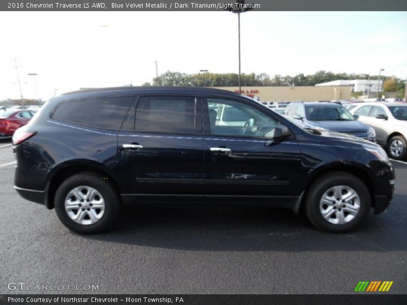 Blue Velvet Metallic / Dark Titanium/Light Titanium 2016 Chevrolet Traverse LS AWD