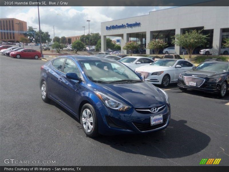 Blue / Gray 2016 Hyundai Elantra SE