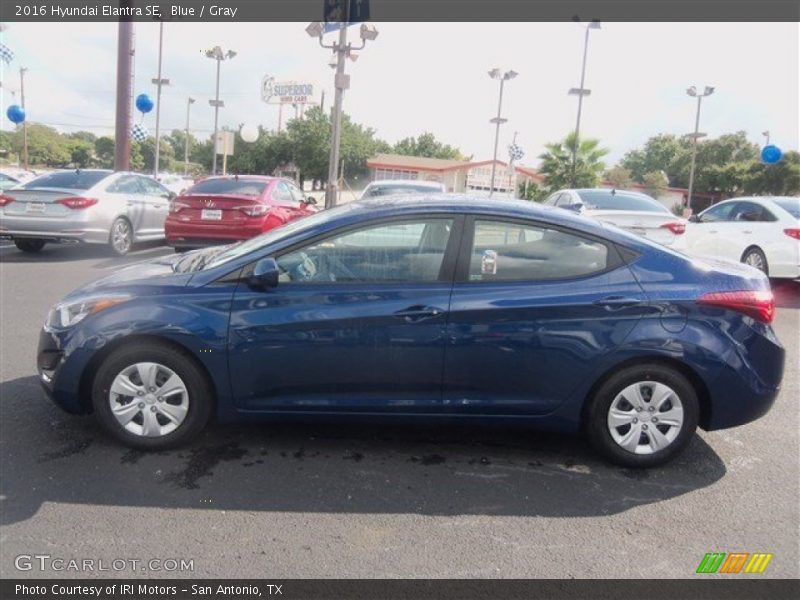 Blue / Gray 2016 Hyundai Elantra SE