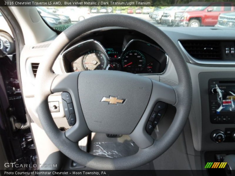 Blue Velvet Metallic / Dark Titanium/Light Titanium 2016 Chevrolet Traverse LS AWD