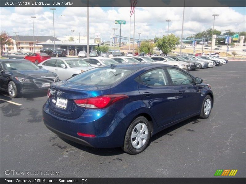 Blue / Gray 2016 Hyundai Elantra SE