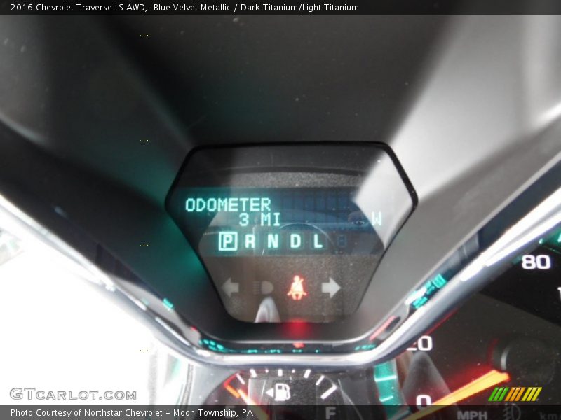 Blue Velvet Metallic / Dark Titanium/Light Titanium 2016 Chevrolet Traverse LS AWD