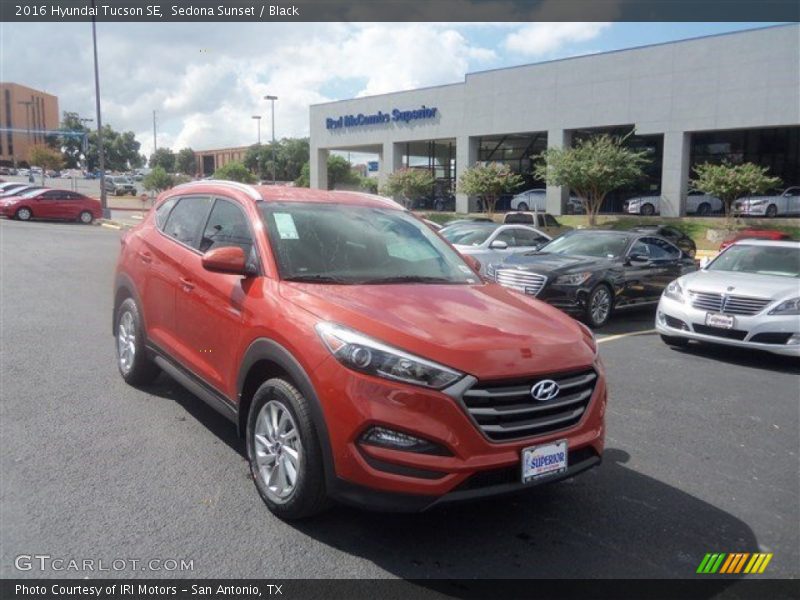 Sedona Sunset / Black 2016 Hyundai Tucson SE