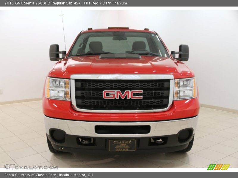 Fire Red / Dark Titanium 2013 GMC Sierra 2500HD Regular Cab 4x4