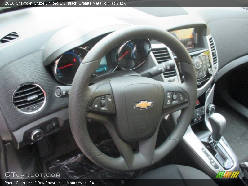 Black Granite Metallic / Jet Black 2016 Chevrolet Cruze Limited LT
