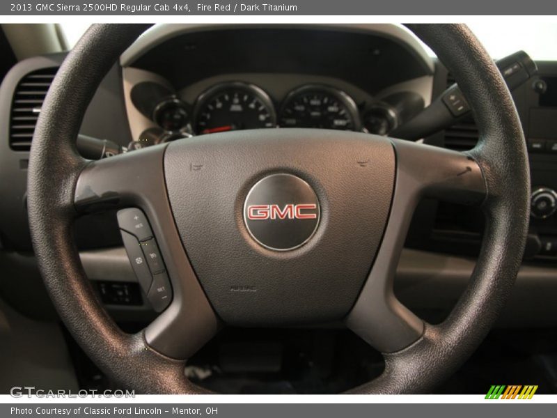 Fire Red / Dark Titanium 2013 GMC Sierra 2500HD Regular Cab 4x4