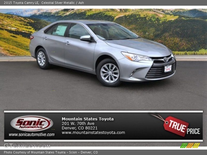 Celestial Silver Metallic / Ash 2015 Toyota Camry LE