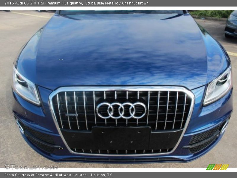 Scuba Blue Metallic / Chestnut Brown 2016 Audi Q5 3.0 TFSI Premium Plus quattro