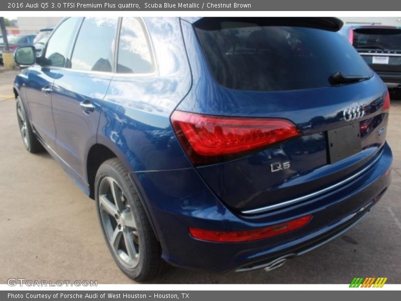 Scuba Blue Metallic / Chestnut Brown 2016 Audi Q5 3.0 TFSI Premium Plus quattro