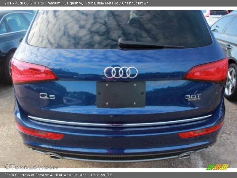 Scuba Blue Metallic / Chestnut Brown 2016 Audi Q5 3.0 TFSI Premium Plus quattro