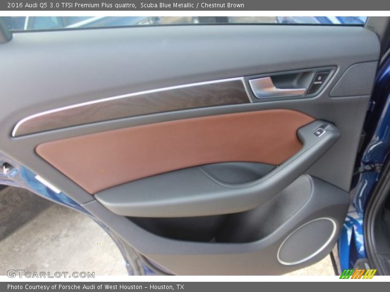 Scuba Blue Metallic / Chestnut Brown 2016 Audi Q5 3.0 TFSI Premium Plus quattro