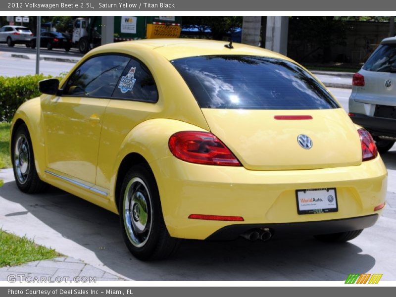 Saturn Yellow / Titan Black 2012 Volkswagen Beetle 2.5L