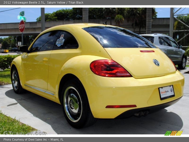 Saturn Yellow / Titan Black 2012 Volkswagen Beetle 2.5L