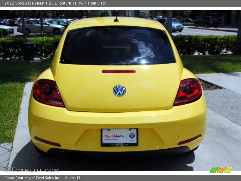 Saturn Yellow / Titan Black 2012 Volkswagen Beetle 2.5L