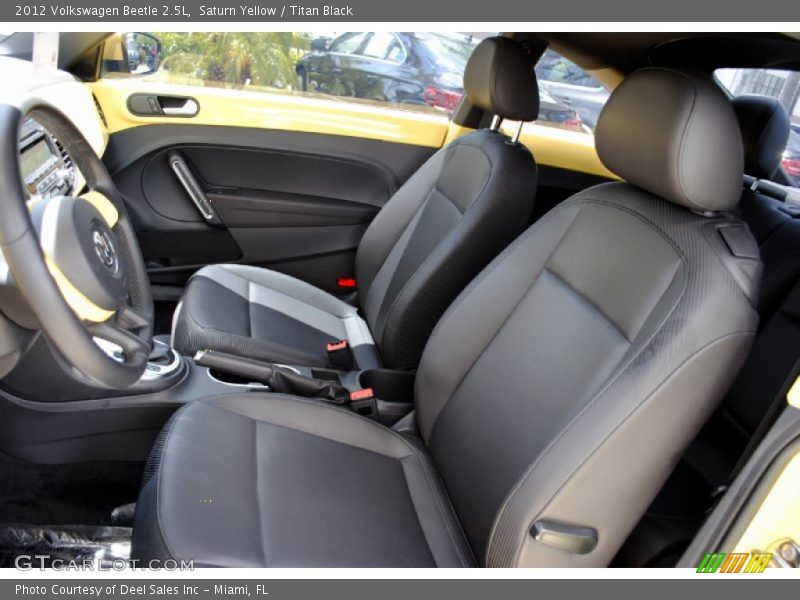 Saturn Yellow / Titan Black 2012 Volkswagen Beetle 2.5L