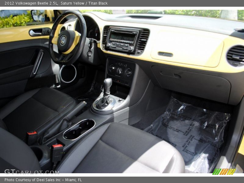 Saturn Yellow / Titan Black 2012 Volkswagen Beetle 2.5L