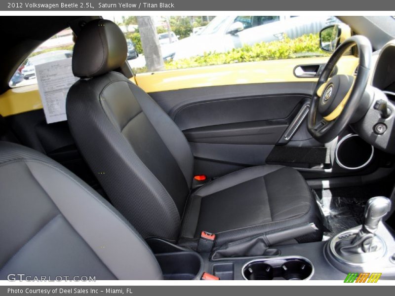 Saturn Yellow / Titan Black 2012 Volkswagen Beetle 2.5L