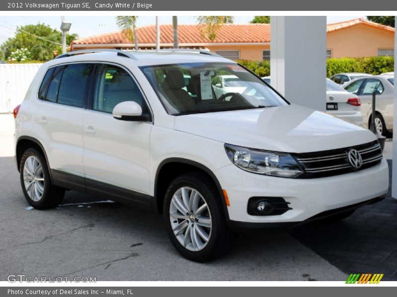 Candy White / Beige 2012 Volkswagen Tiguan SE