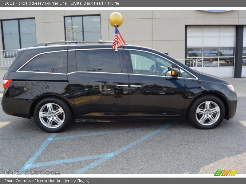 Crystal Black Pearl / Truffle 2011 Honda Odyssey Touring Elite