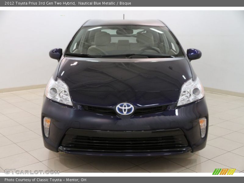 Nautical Blue Metallic / Bisque 2012 Toyota Prius 3rd Gen Two Hybrid