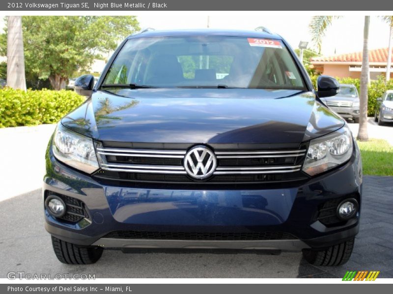 Night Blue Metallic / Black 2012 Volkswagen Tiguan SE