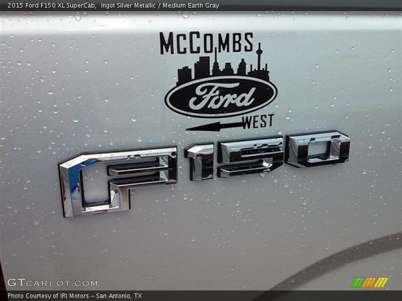 Ingot Silver Metallic / Medium Earth Gray 2015 Ford F150 XL SuperCab