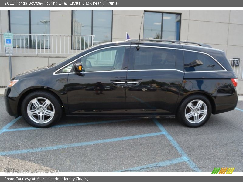 Crystal Black Pearl / Truffle 2011 Honda Odyssey Touring Elite