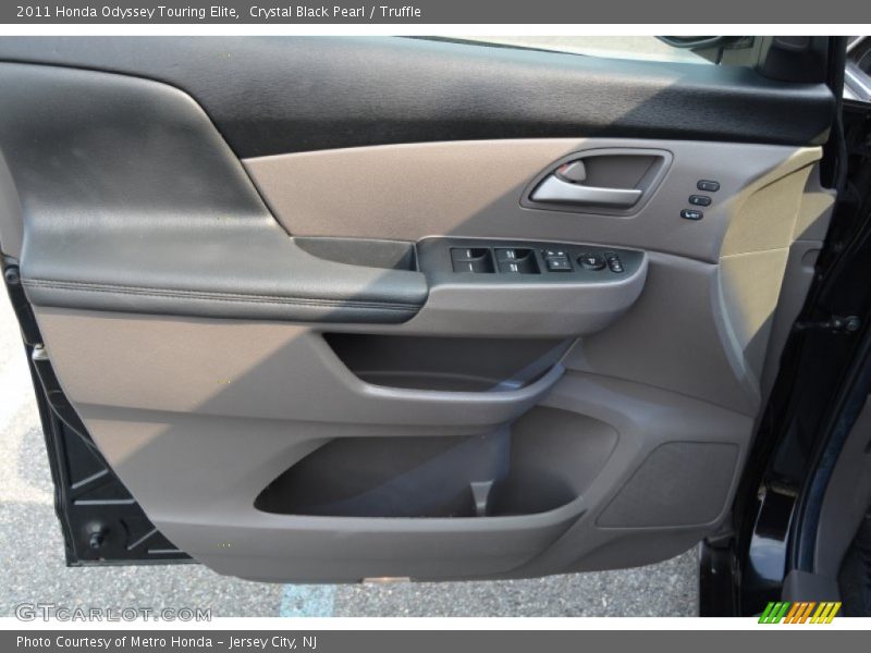 Crystal Black Pearl / Truffle 2011 Honda Odyssey Touring Elite