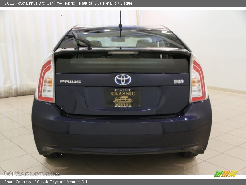 Nautical Blue Metallic / Bisque 2012 Toyota Prius 3rd Gen Two Hybrid